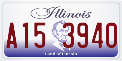 IL license plate A153940