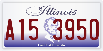 IL license plate A153950