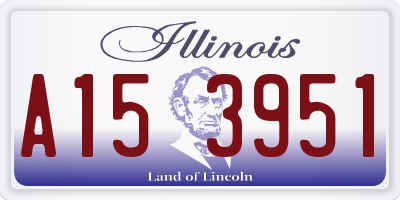 IL license plate A153951