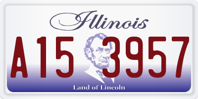 IL license plate A153957