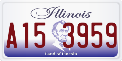 IL license plate A153959
