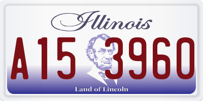 IL license plate A153960