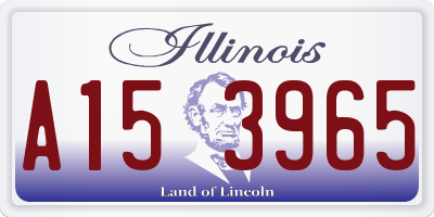 IL license plate A153965