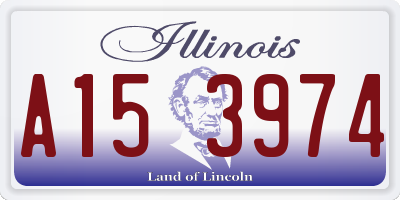 IL license plate A153974