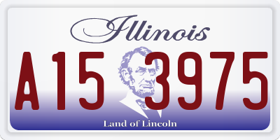 IL license plate A153975
