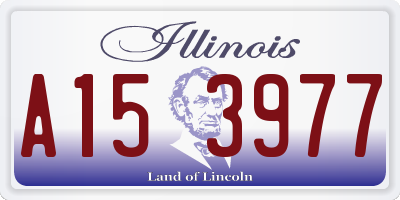 IL license plate A153977
