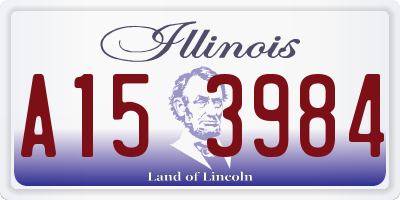 IL license plate A153984