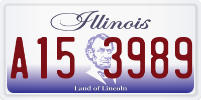 IL license plate A153989