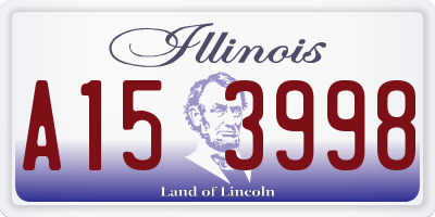 IL license plate A153998