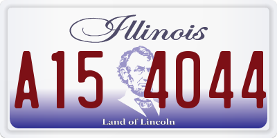 IL license plate A154044