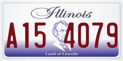 IL license plate A154079