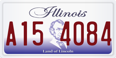 IL license plate A154084