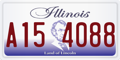 IL license plate A154088