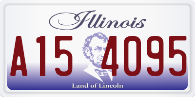 IL license plate A154095