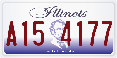 IL license plate A154177