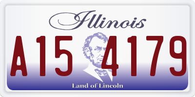 IL license plate A154179