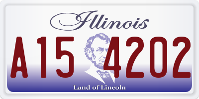 IL license plate A154202