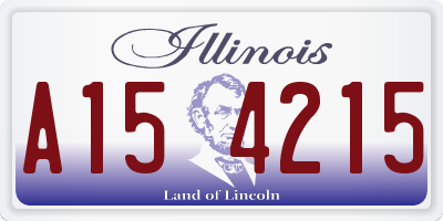 IL license plate A154215