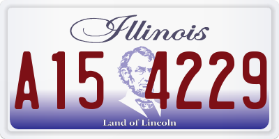 IL license plate A154229