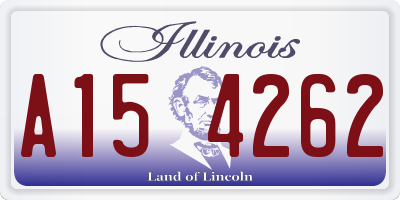 IL license plate A154262