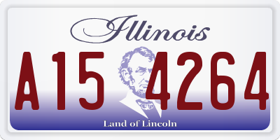 IL license plate A154264