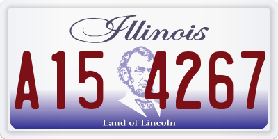 IL license plate A154267