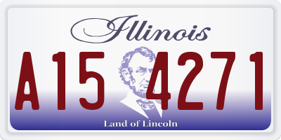 IL license plate A154271