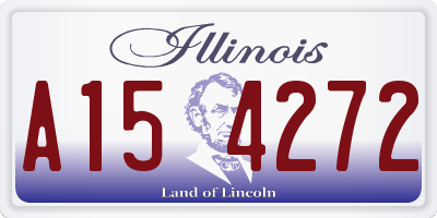 IL license plate A154272