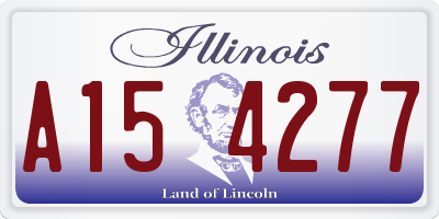 IL license plate A154277