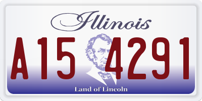 IL license plate A154291