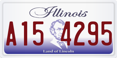 IL license plate A154295