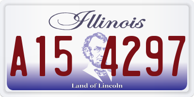 IL license plate A154297
