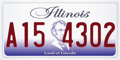IL license plate A154302