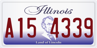 IL license plate A154339