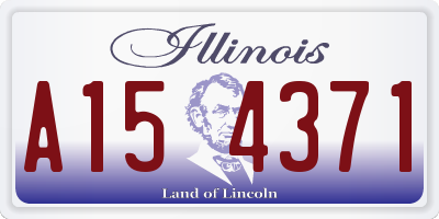 IL license plate A154371