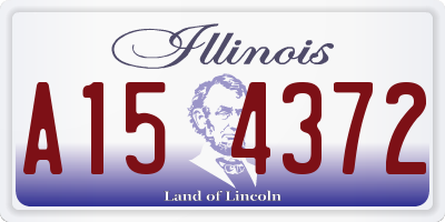 IL license plate A154372