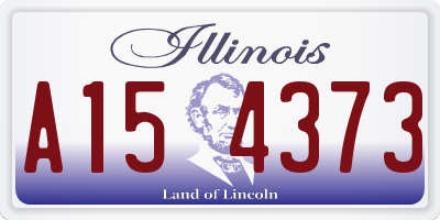 IL license plate A154373