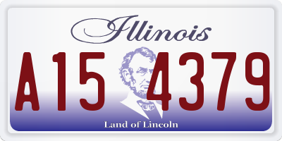 IL license plate A154379