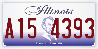 IL license plate A154393