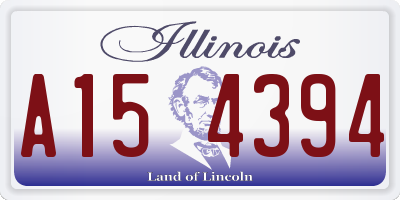 IL license plate A154394