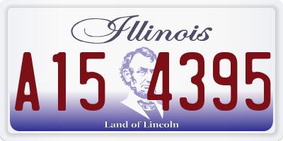 IL license plate A154395