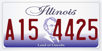 IL license plate A154425