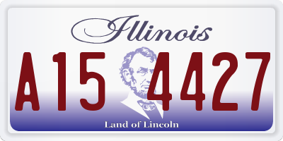 IL license plate A154427