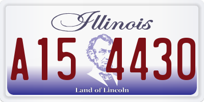IL license plate A154430