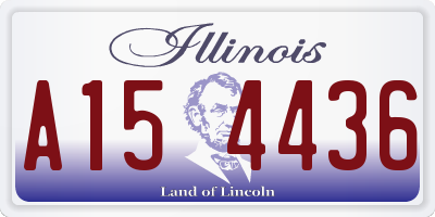 IL license plate A154436