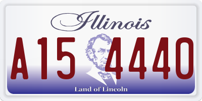 IL license plate A154440