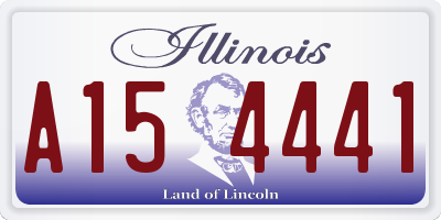 IL license plate A154441
