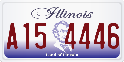 IL license plate A154446