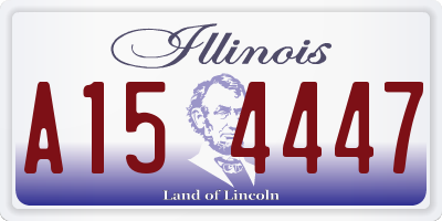 IL license plate A154447