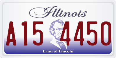 IL license plate A154450